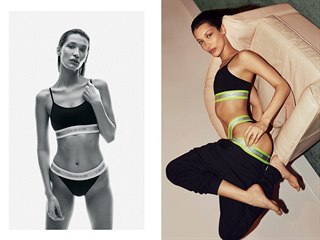 Modelka Bella Hadid v nové kampani pro značku Calvin Klein