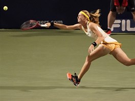 Marie Bouzkov ve tvrtfinle turnaje v Torontu.