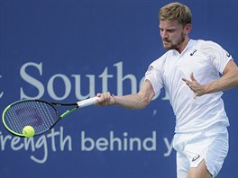 Belgick tenista David Goffin ve finle turnaje v Cincinnati.