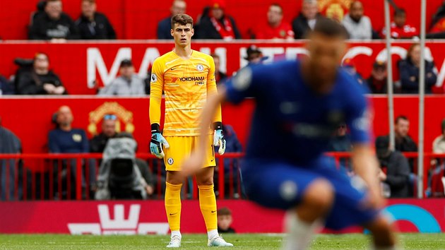 Glman Chelsea Kepa Arrizabalaga bhem zpasu proti Manchesteru United.