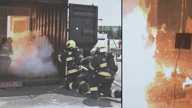 Simulace vbuchu chemikli, kter ml doma Dominik Kobulnick obalovan z terorismu