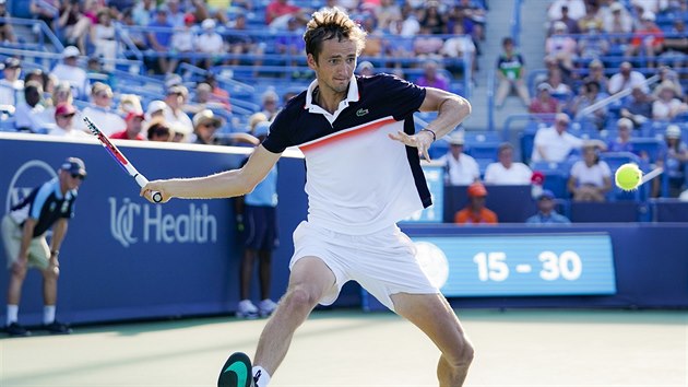 Rusk tenista Daniil Medvedv ve finle turnaje v Cincinnati.