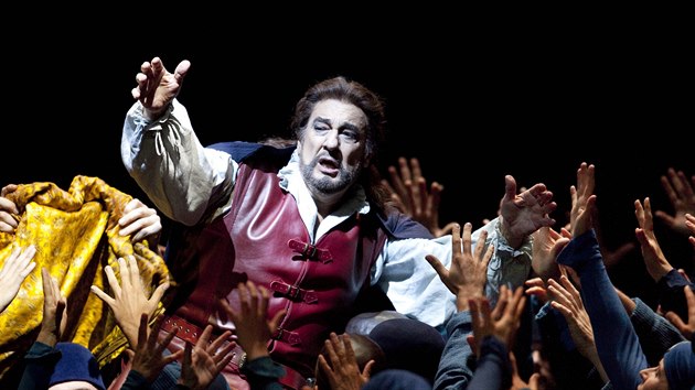 Plcido Domingo v opee Simon Boccanegra (Berln, 19. jna 2009)