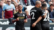 První gól Manchesteru City v sezon vstelil brazilský útoník Gabriel Jesus...