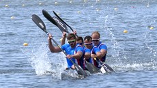 �eský �ty�kajak ve slo�ení Jakub �picar, Luká� Nepra�, Daniel Havel a Jakub...