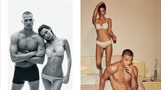 V nové kampani na spodní prádlo zna�ky Calvin Klein se objevily známé tvá�e.