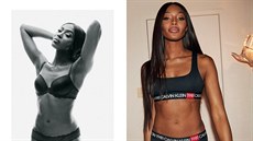 V nové kampani na spodní prádlo znaky Calvin Klein se objevila i modelka Naomi...