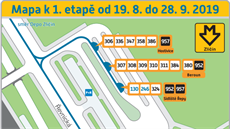 Dopravní omezení bhem první etapy oprav na autobusovém nádraí Zliín.