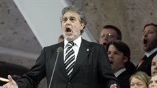 Plácido Domingo na finále fotbalového �ampionátu (Berlín, 9. �ervence 2006)