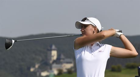 Patricie Macková na golfovém turnaji Tipsport Czech Ladies Open na Karltejn.