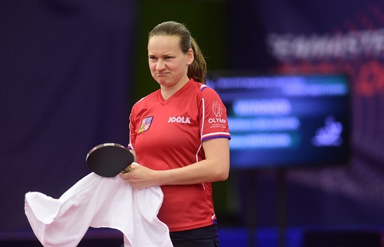 Stolní tenistka Hana Matelová na turnaji série World Tour v Olomouci.