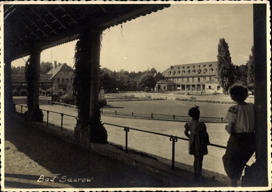 Lázně Bad Saarow na fotografii z roku 1935