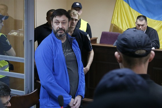 éfredaktor agentury RIA Novosti Ukrajina Kyryl Vyynsky u kyjevského soudu. Je...