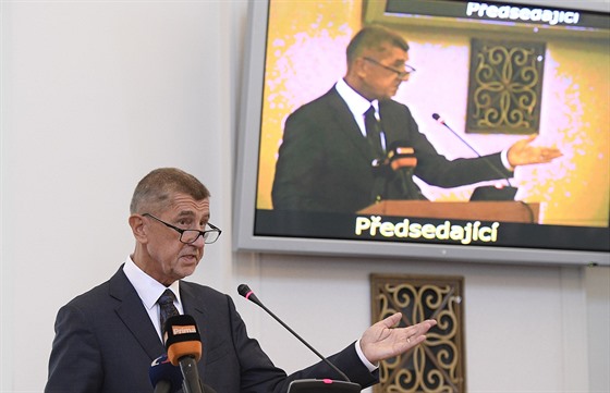 Premiér Andrej Babi vystoupil 26. srpna 2019 v Praze na pravidelné porad...