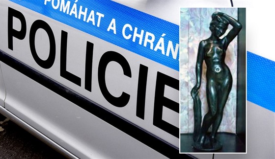 Odcizená socha, po které pátrají kriminalisté v Chrudimi