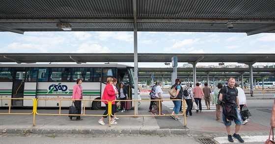 Autobusové nádraí ve Zlín.