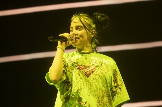 Billie Eilish 20. srpna 2019 v pražské O2 areně.