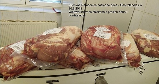 V kuchyni litvínovské Nemocnice následné péče objevili hygienici prošlé maso.