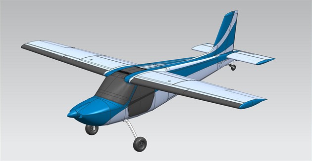 Hmotnost prázdného letounu od firmy Direct Fly dosáhne jen nco málo pes 300...
