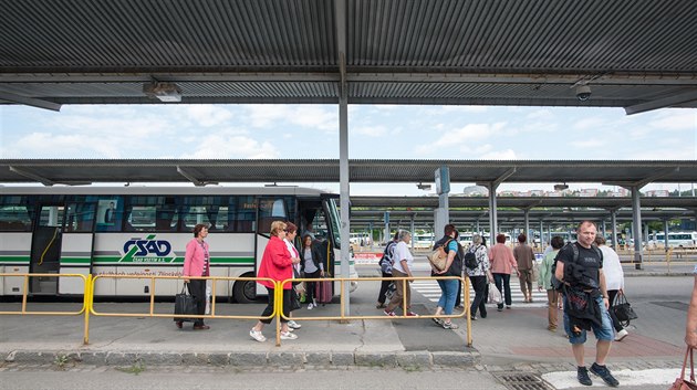 Autobusové nádraí ve Zlín.