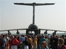 Americký letoun C-5 Galaxy na Dnech NATO v Ostrav v roce 2009