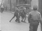 21. srpna 1969 se postavili policejn sloky, milicioni i armda v Brn proti...