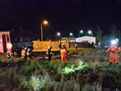 P�i sr�ce osobn�ho vlaku a n�kladn�ho auta na okraji T�emo�nice utrp�l...