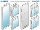 Patent skládacího smartphonu Samsung s flexibilním zádovým mechanismem