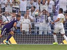 Sergio Guardiola z Valladolidu práv vstelil gól do sít Realu Madrid.