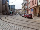Frekventovaná ulice 8. kvtna v centru Olomouce. Ji roky potebuje pedevím...