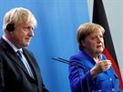 Angela Merkelová s Borisem Johnsonem. (21. srpna 2019)