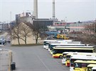 Autobusov� n�dra�� ve Zl�n�.