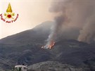 Italská sopka Stromboli znovu vybuchla. (28. srpna 2019)
