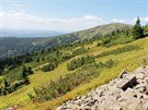 Pohled na Kotel a Kotelní jámu z Masarykovy horské silnice