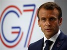Emmanuel Macron na summitu G7 ve francouzské Biarritzu (26. srpna 2019)