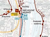 Kvůli pokračující opravě tramvajové trati bude v ulici Nádražní (mezi...