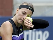 Turnajov estka Petra Kvitov v 1. kole US Open.