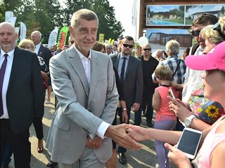 Ministr zemědělství Miroslav Toman a premiér Andrej Babiš (zleva) při zahájení...