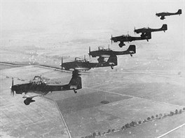 Střemhlavé bombardéry Junkers Ju 87 nad Polskem
