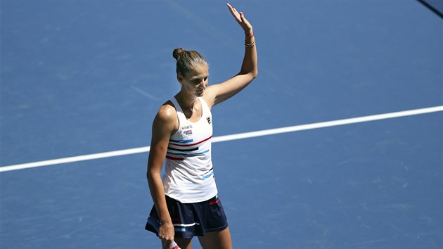 esk tenistka Karolna Plkov slav postup do 2. kola US Open.