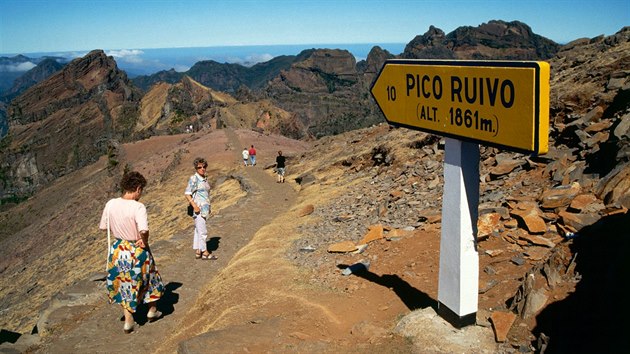 Cesta na Pico Ruivo, nejvy horu Madeiry