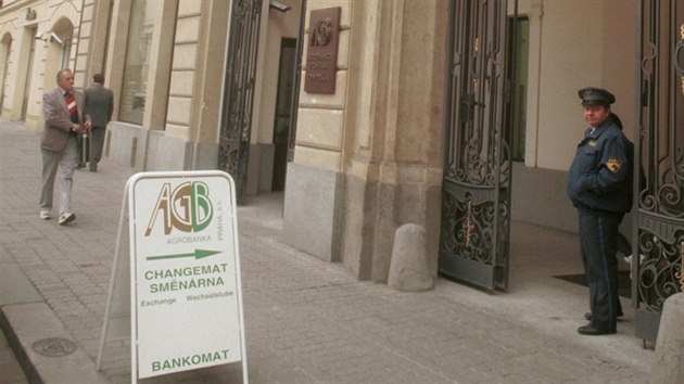 Centrla Agrobanky v Hybernsk ulici v Praze