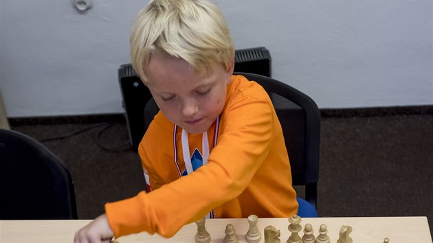 20.8.2019, Pardubice, J. Bouška-sedmiletý šachový Mistr Světa, Foto:Radek Kalhous / MAFRA