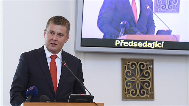 Ministr zahraninch vc Tom Petek vystoupil 26. srpna 2019 v Praze na pravideln porad vedoucch zastupitelskch ad R v zahrani.