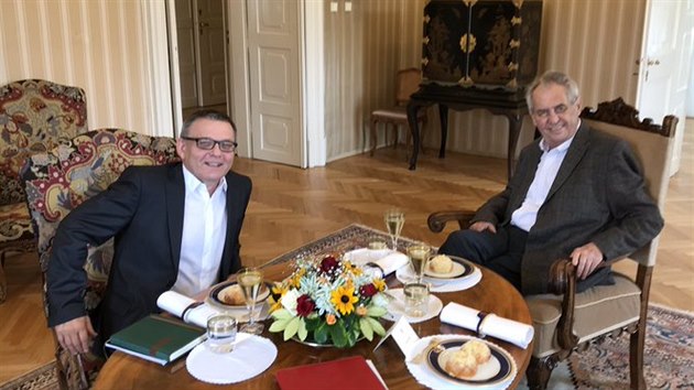 Prezident Miloš Zeman přijal na zámku v Lánech sociálního demokrata Lubomíra Zaorálka, kterého v úterý jmenuje novým ministrem kultury. (26.8.2019)