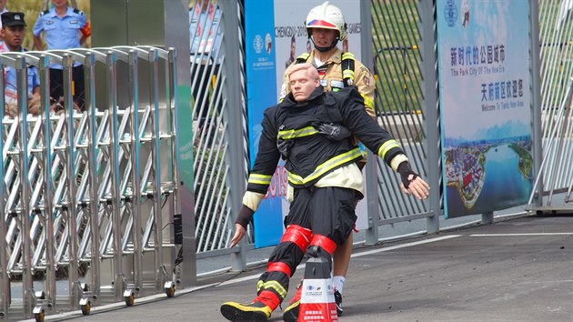 Hasič Pavel Kouřík z Domažlicka obsadil na světových hasičských a policejních hrách třetí příčku.