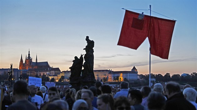 V Praze se vzpomnalo na potlaen demonstrac ped padesti lety (21. srpna 2019).