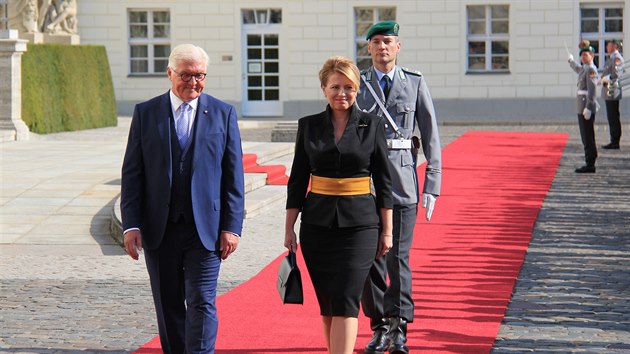 Slovensk prezidentka Zuzana aputov se setkala 21. srpna 2019 v Berln s nmeckm prezidentem Frankem-Walterem Steinmeierem.