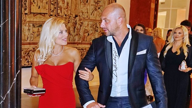 Eva Perkausov a jej partner Ivan Hecko (27. srpna 2019)