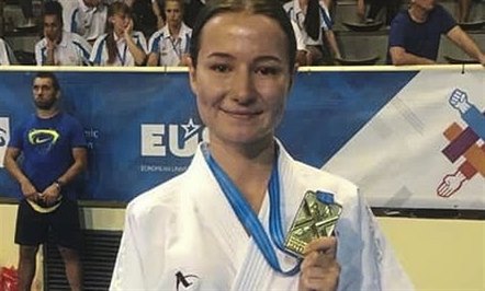 Karatistka Monika Bürgerová získala zlato na akademickém mistrovství Evropy v...